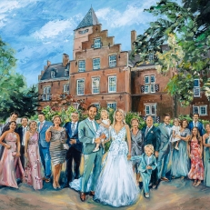  ART Eva Maria Een origineel schilderij van je trouwdag